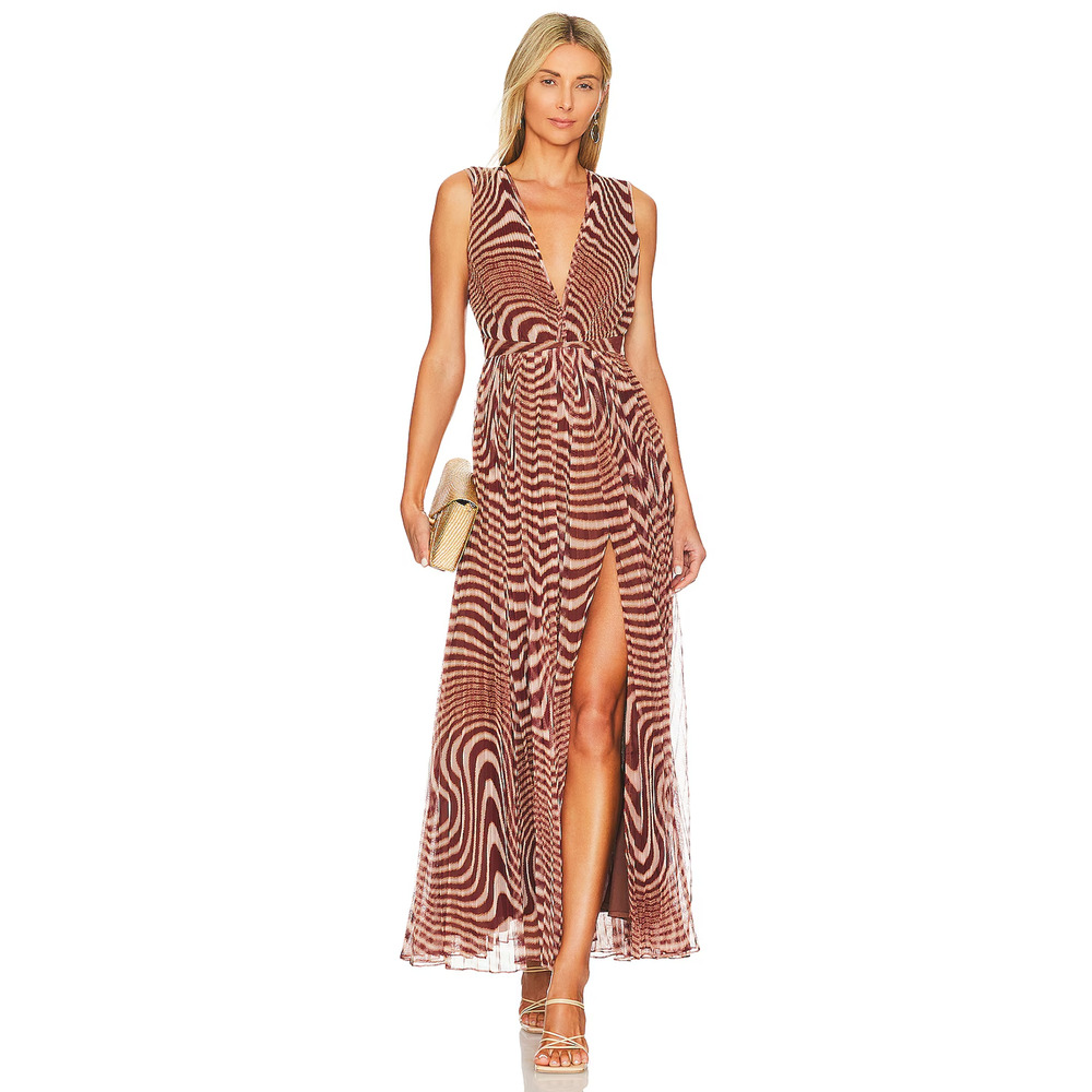 Zebra Print Maxi Dress